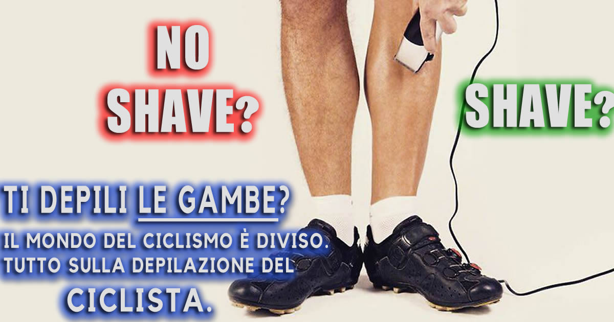 Ciclisti con gambe depilate