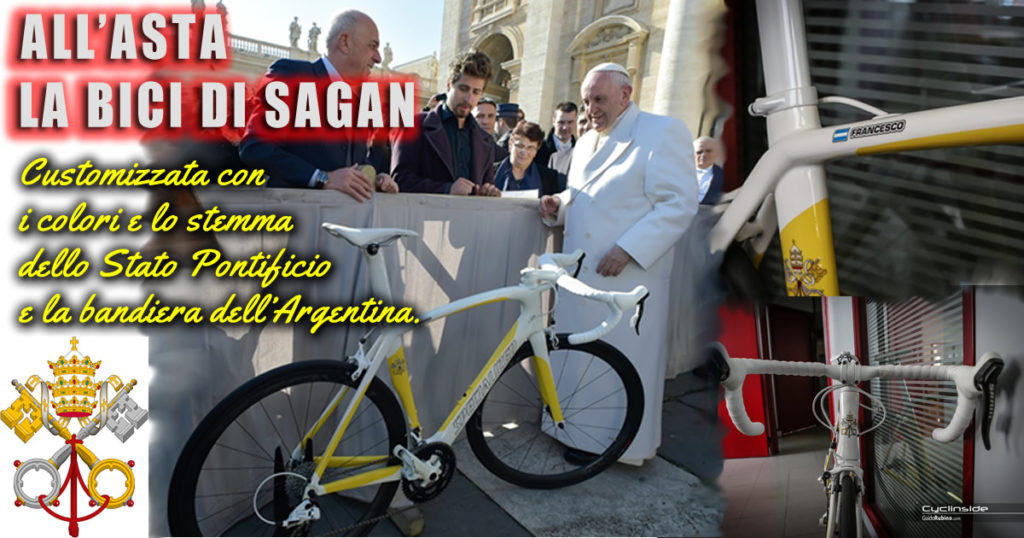 Bici di Peter Sagan Donata al Papa